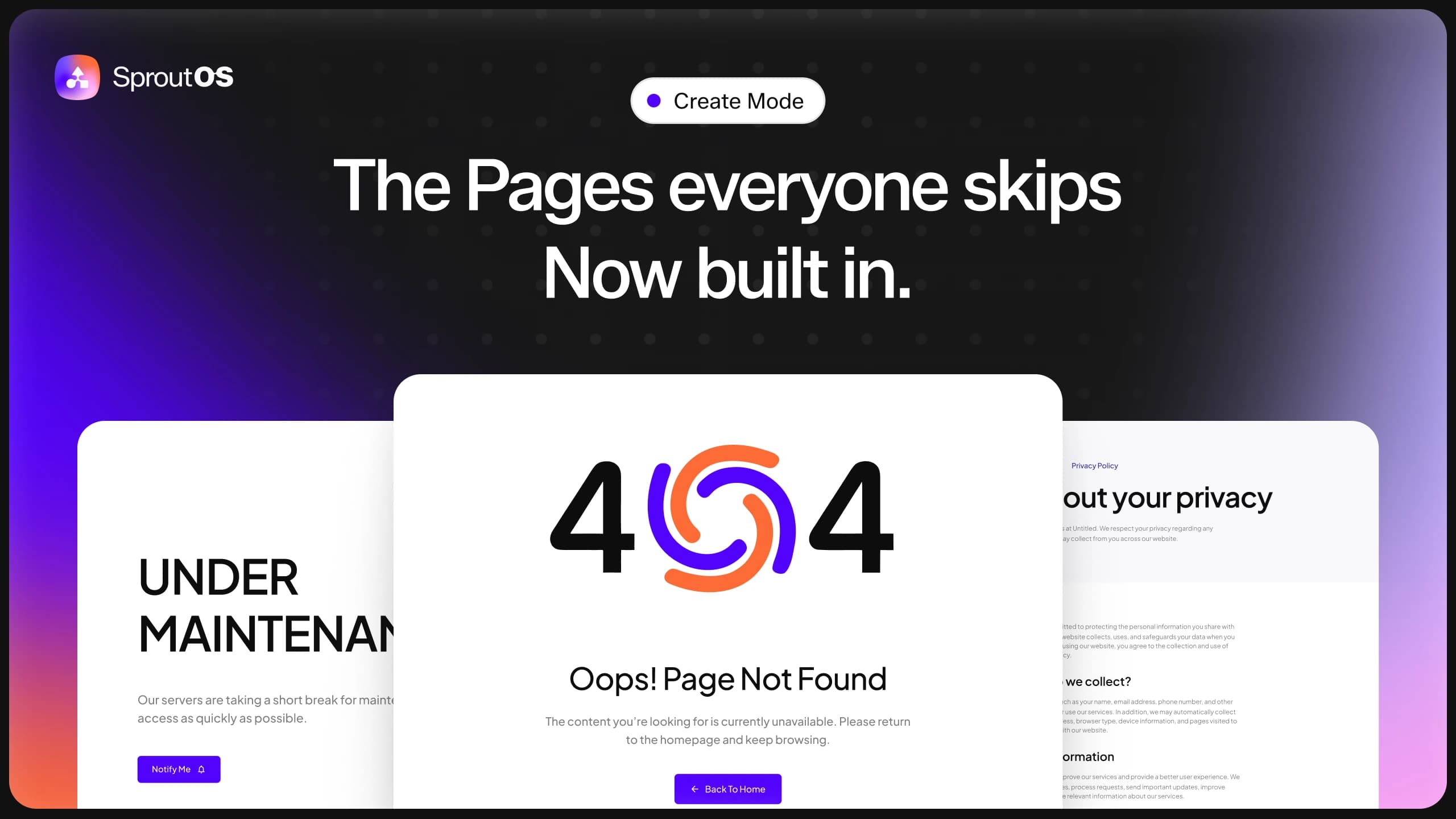 The Pages Every Agency Skips Are Now Built Into Create Mode